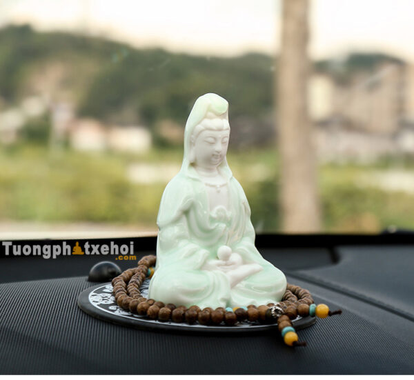 tượng phật quan âm để xe ô tô